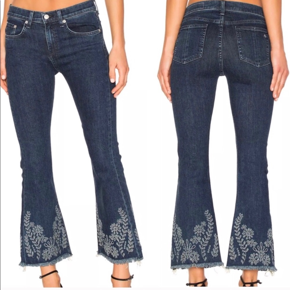 NWT | Rag & Bone 10 Inch Cropped Flares